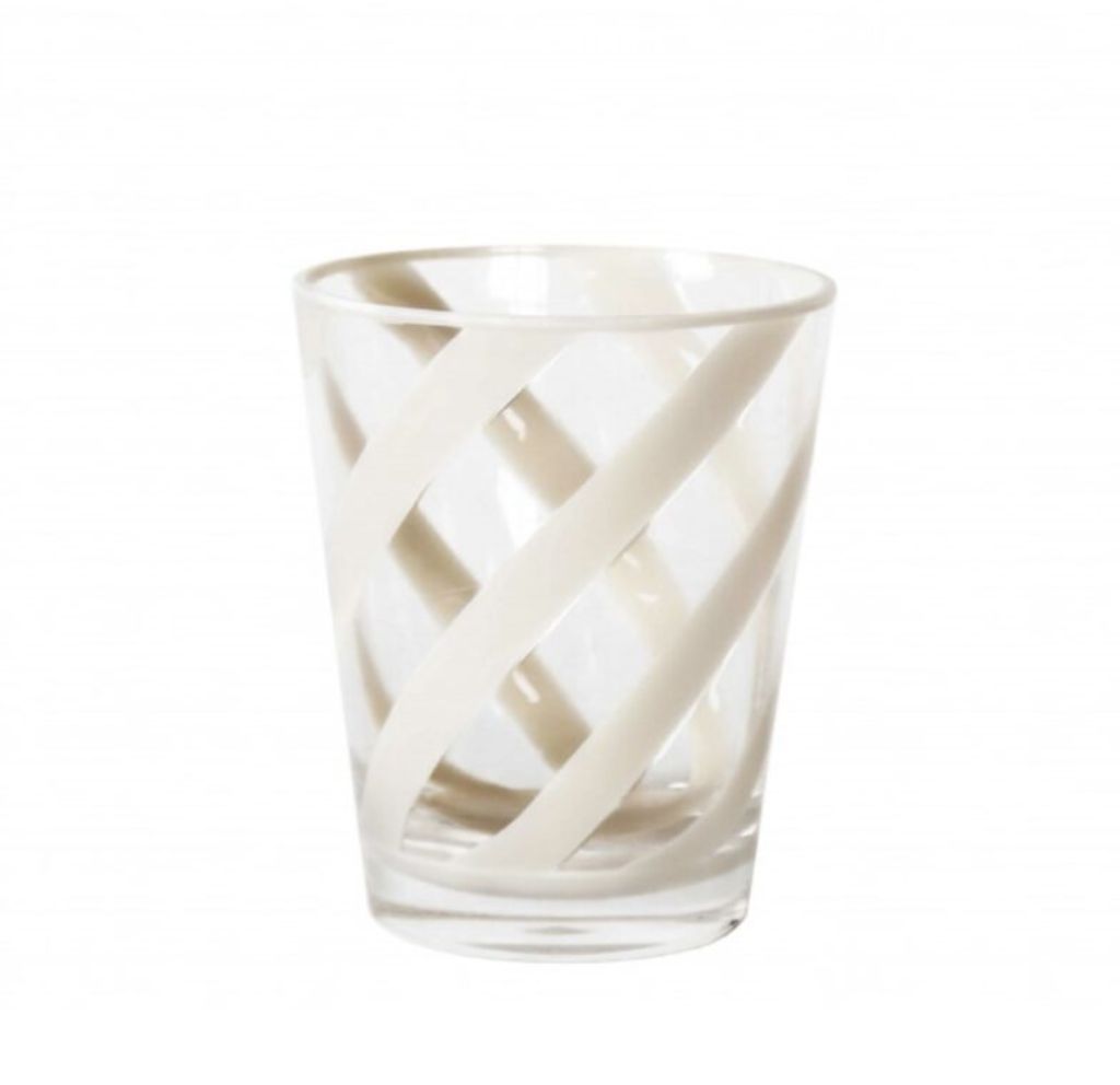 Vaso de Metacrilato Espiral Crema