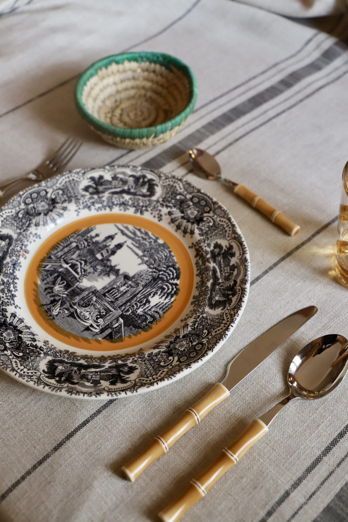 Panerita trenzada verde