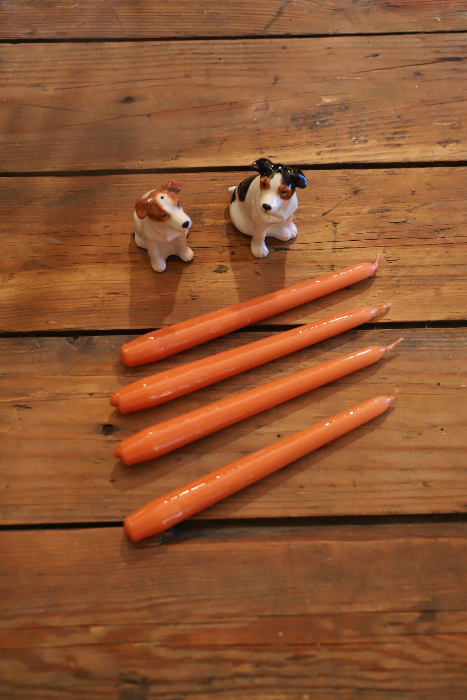 Estuche 4 velas salmón