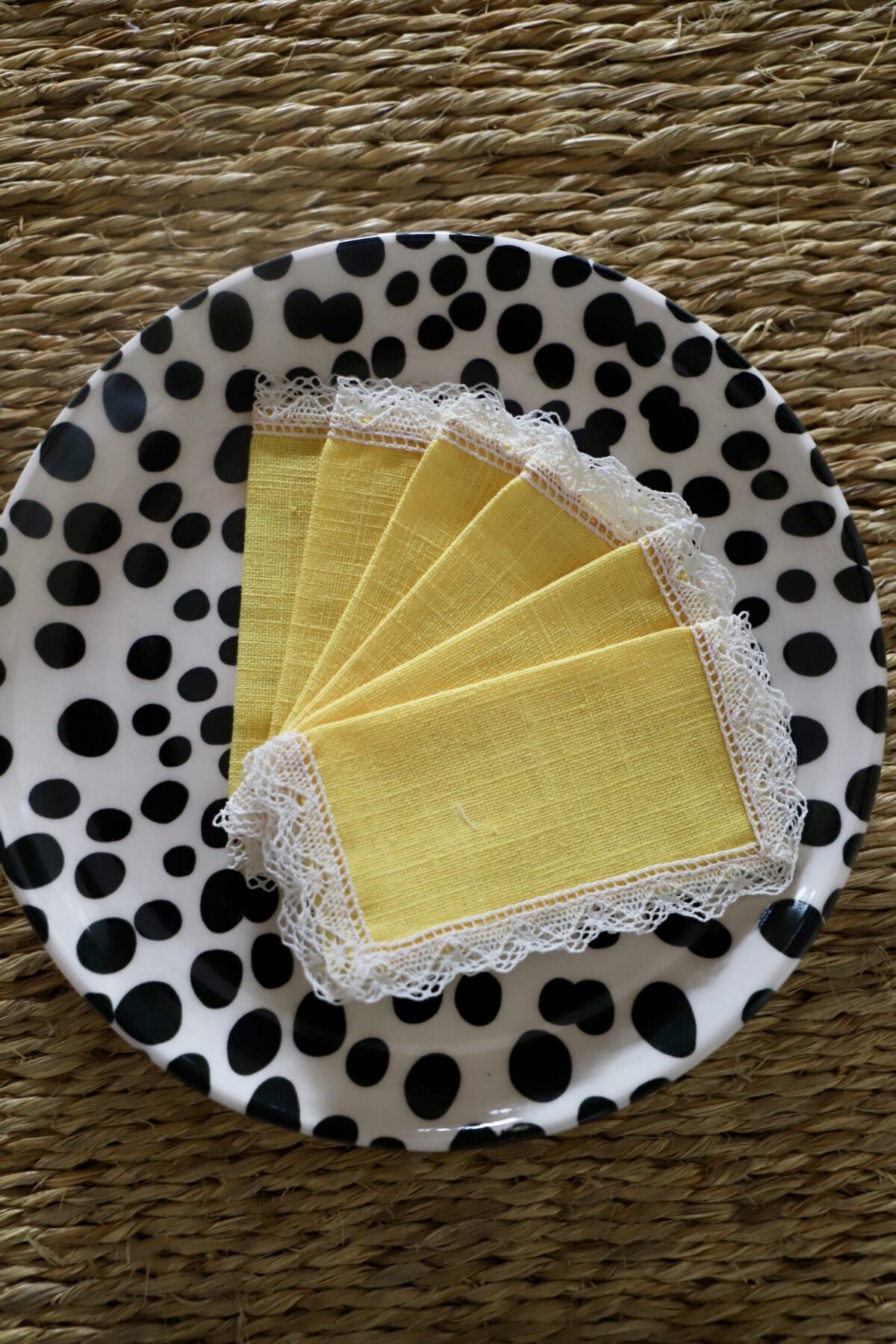 Servilletas de merienda amarillas