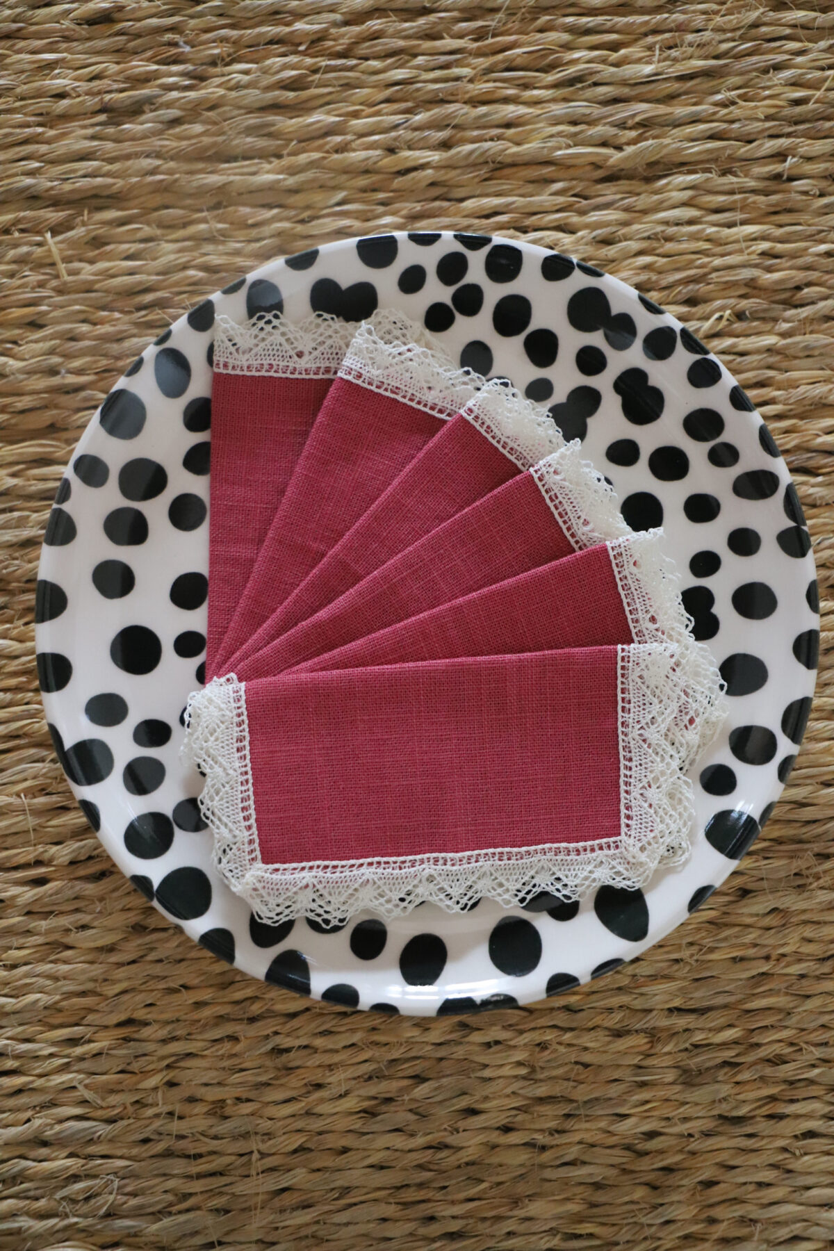 Servilletas de merienda rosa maquillaje