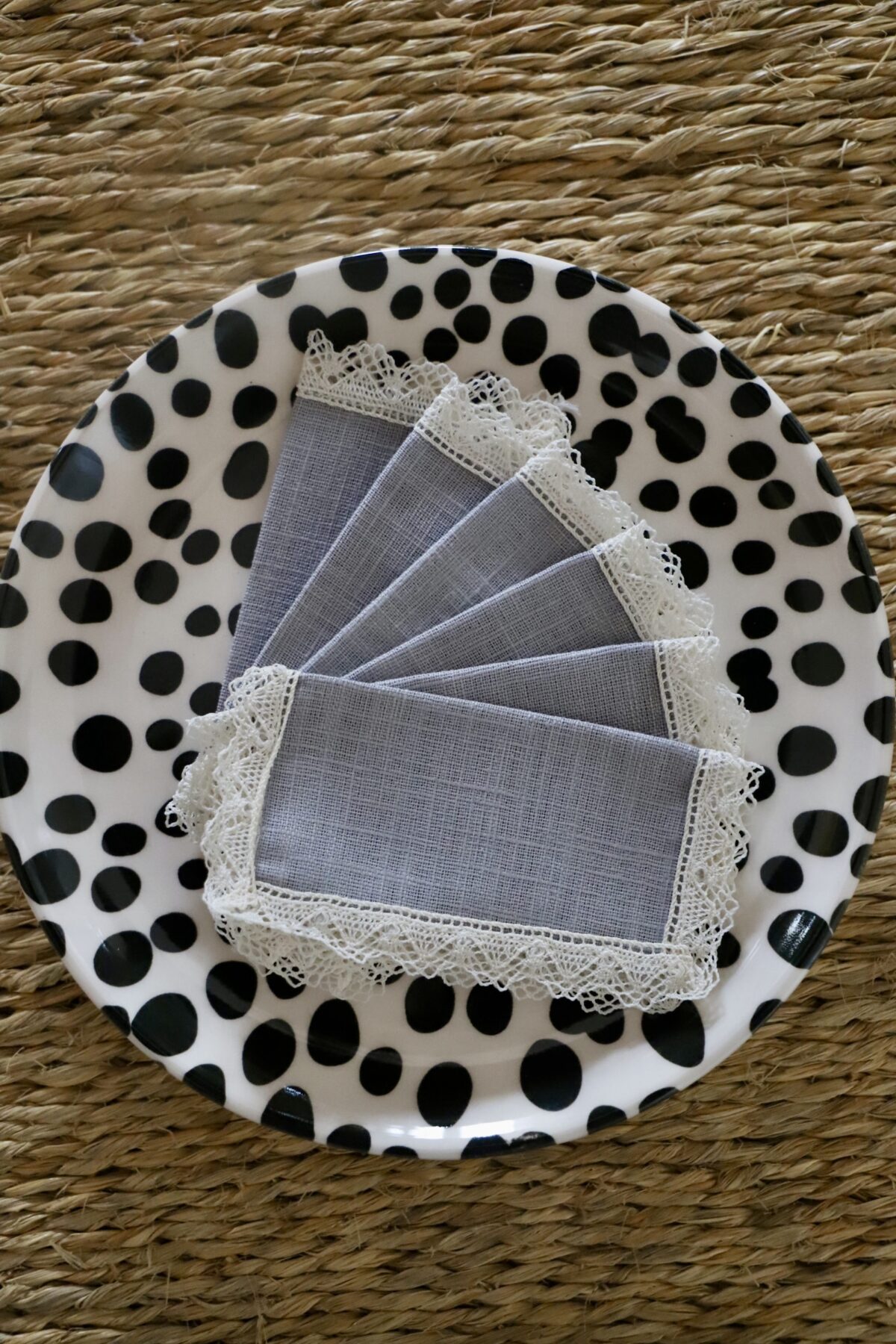 Servilletas de merienda grises