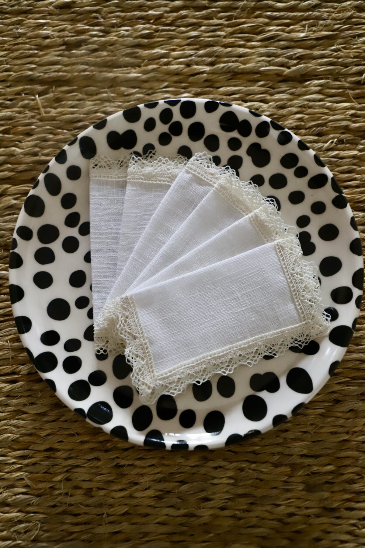 Servilletas de merienda blancas