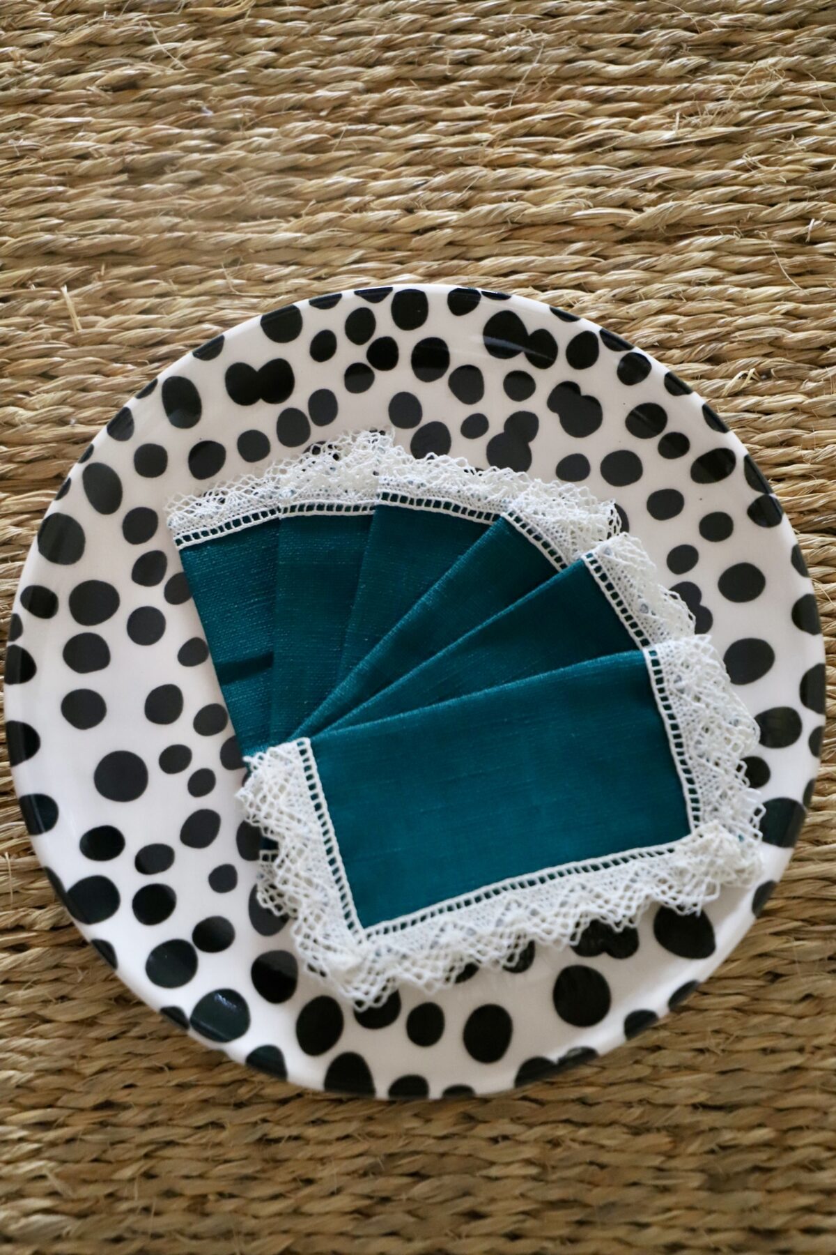 Servilletas de merienda verde petróleo