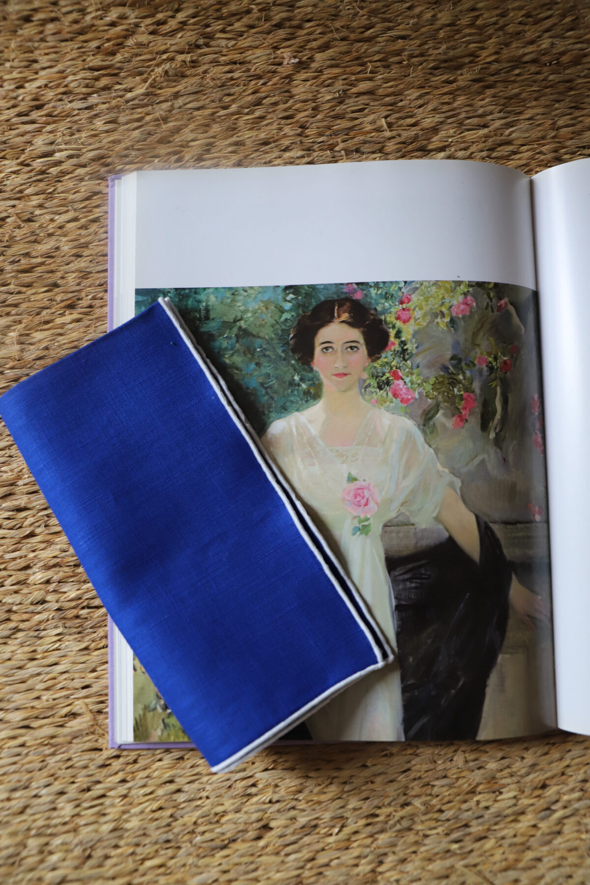 Servilleta grande lino azulina