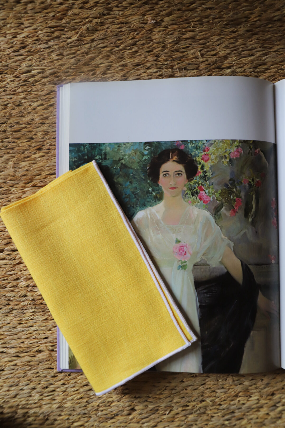 Servilleta grande lino amarillo