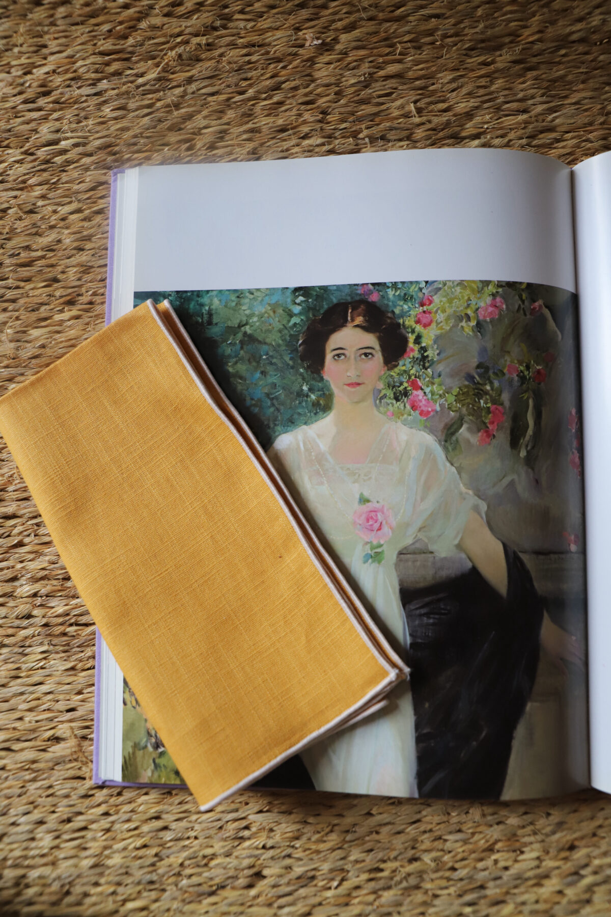 Servilleta grande lino mostaza