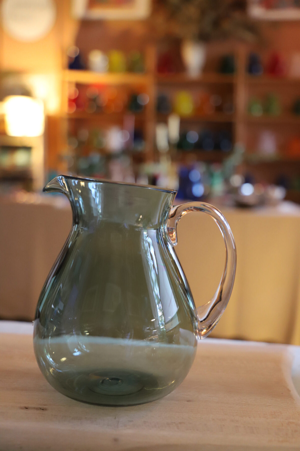 Jarra grande metacrilato verde agua