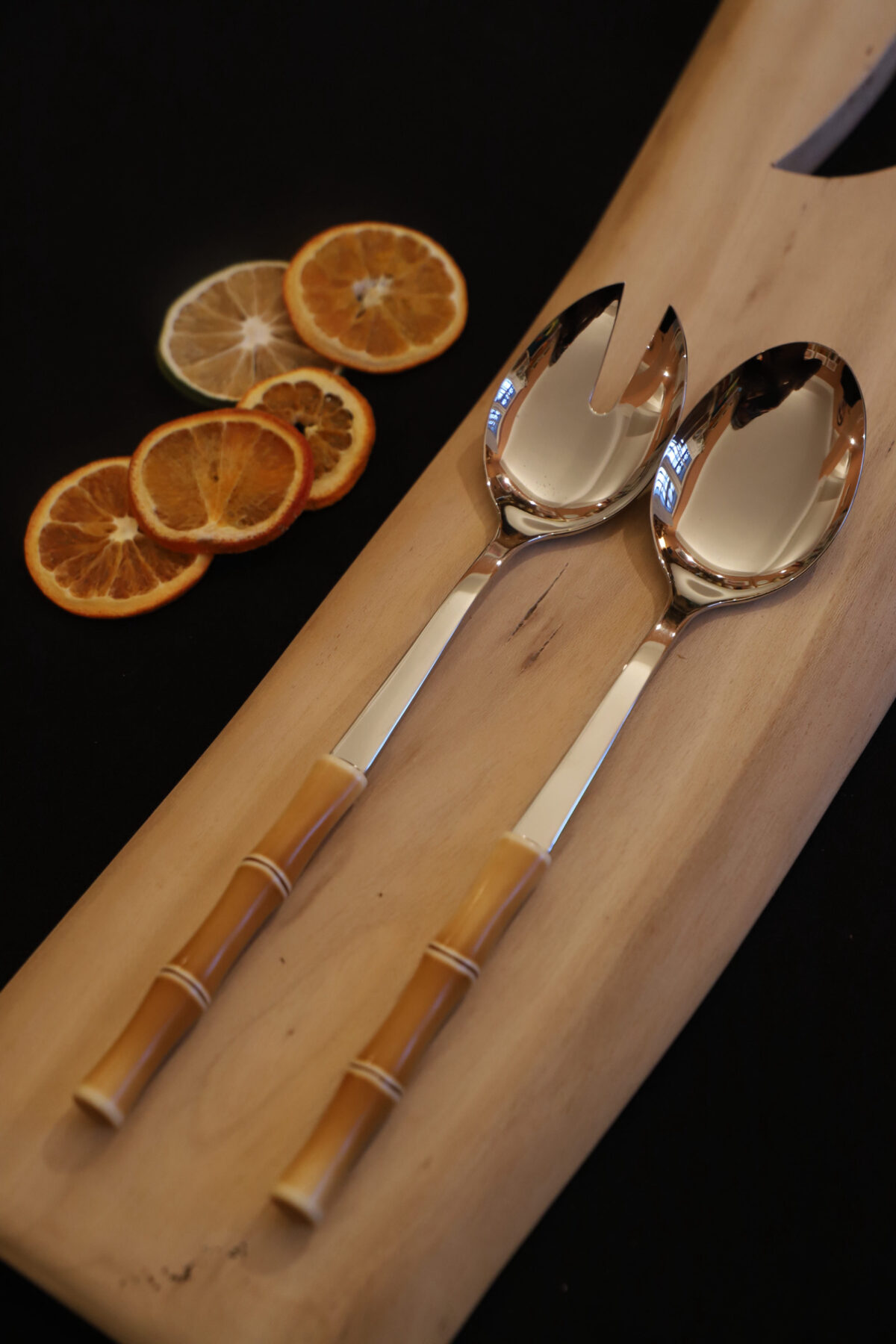 Juego Servir Ensalada Bambú