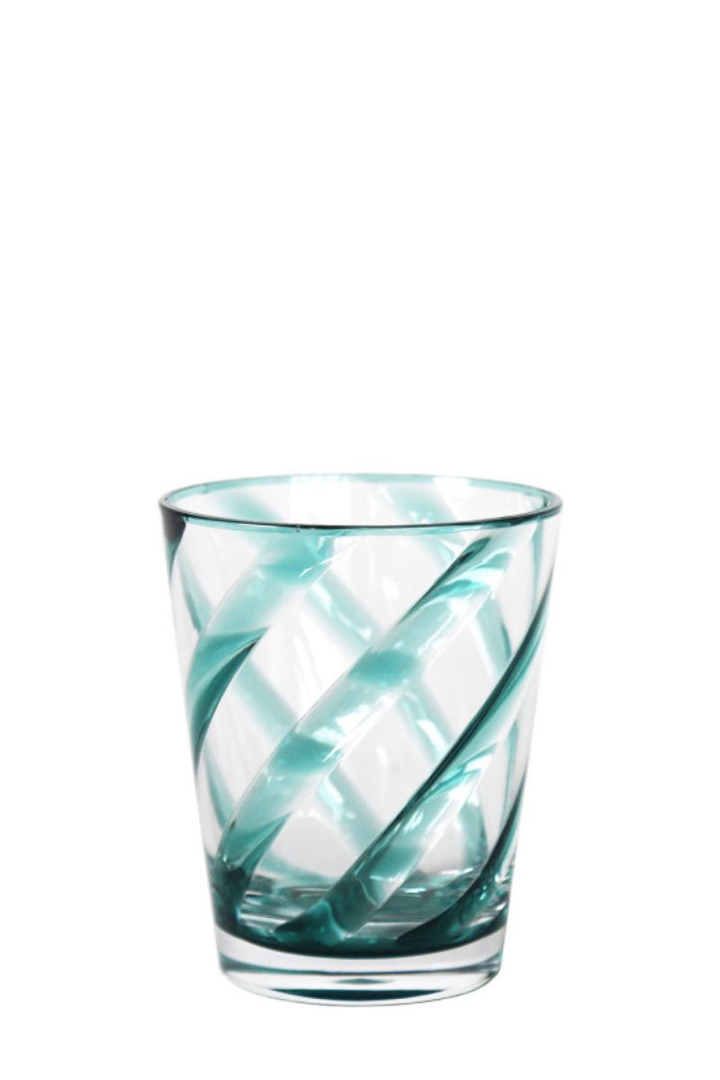 Vasos Metacrilato Turquesa Brillo