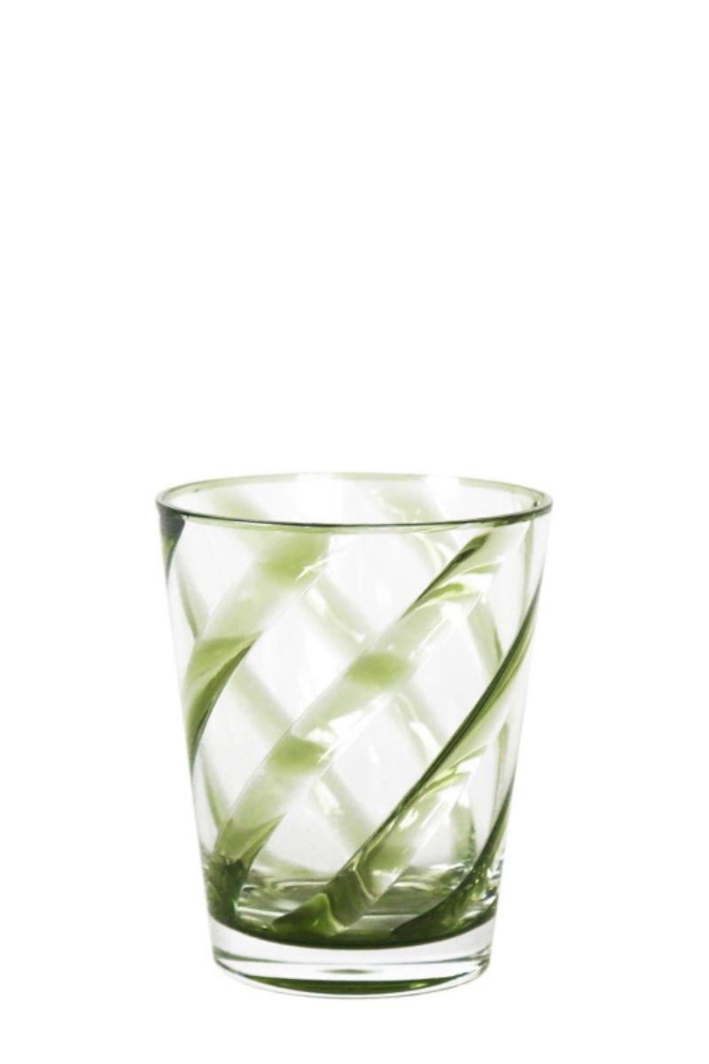 Vasos Metacrilato Verde Brillo