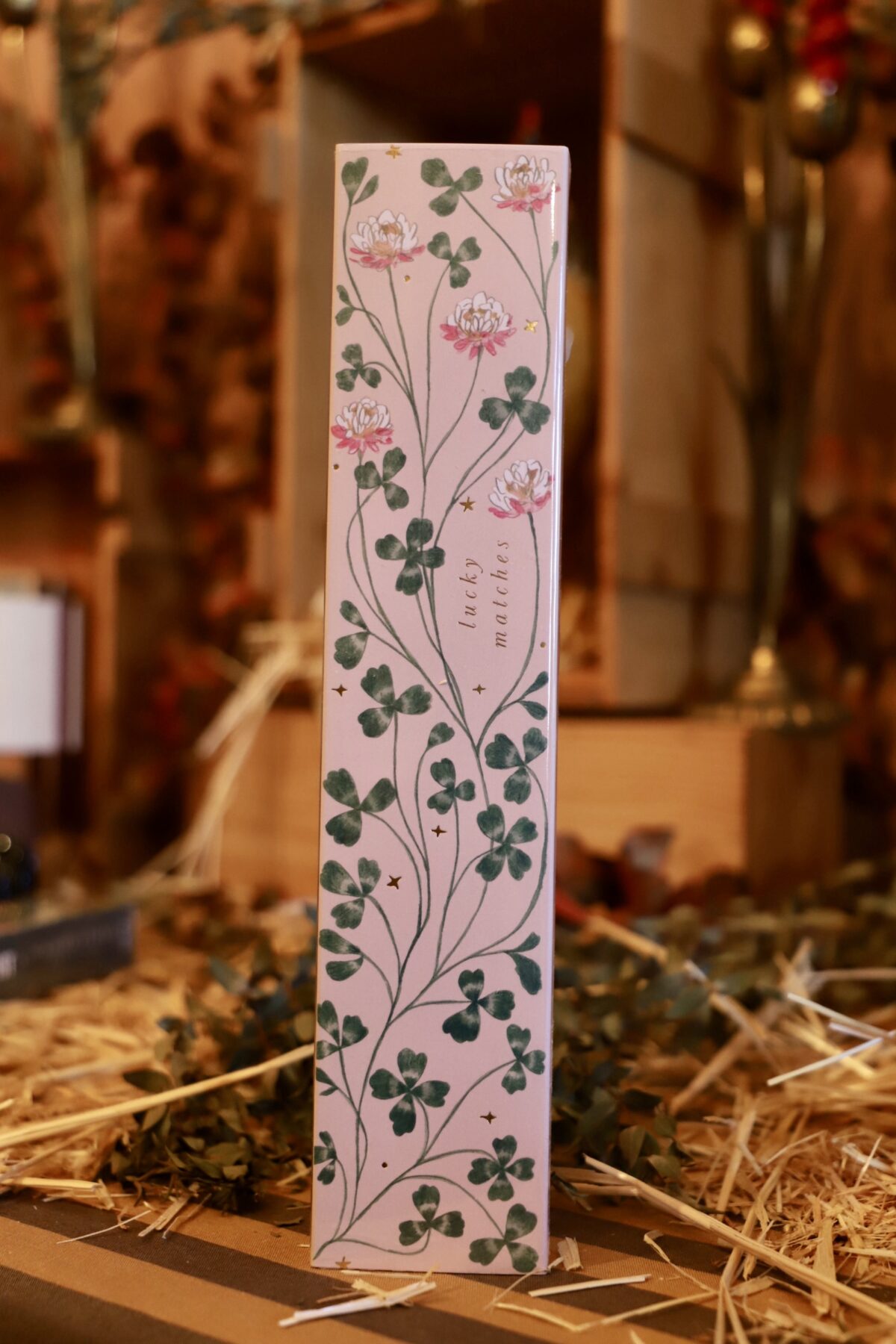 Caja cerillas grande pink flora