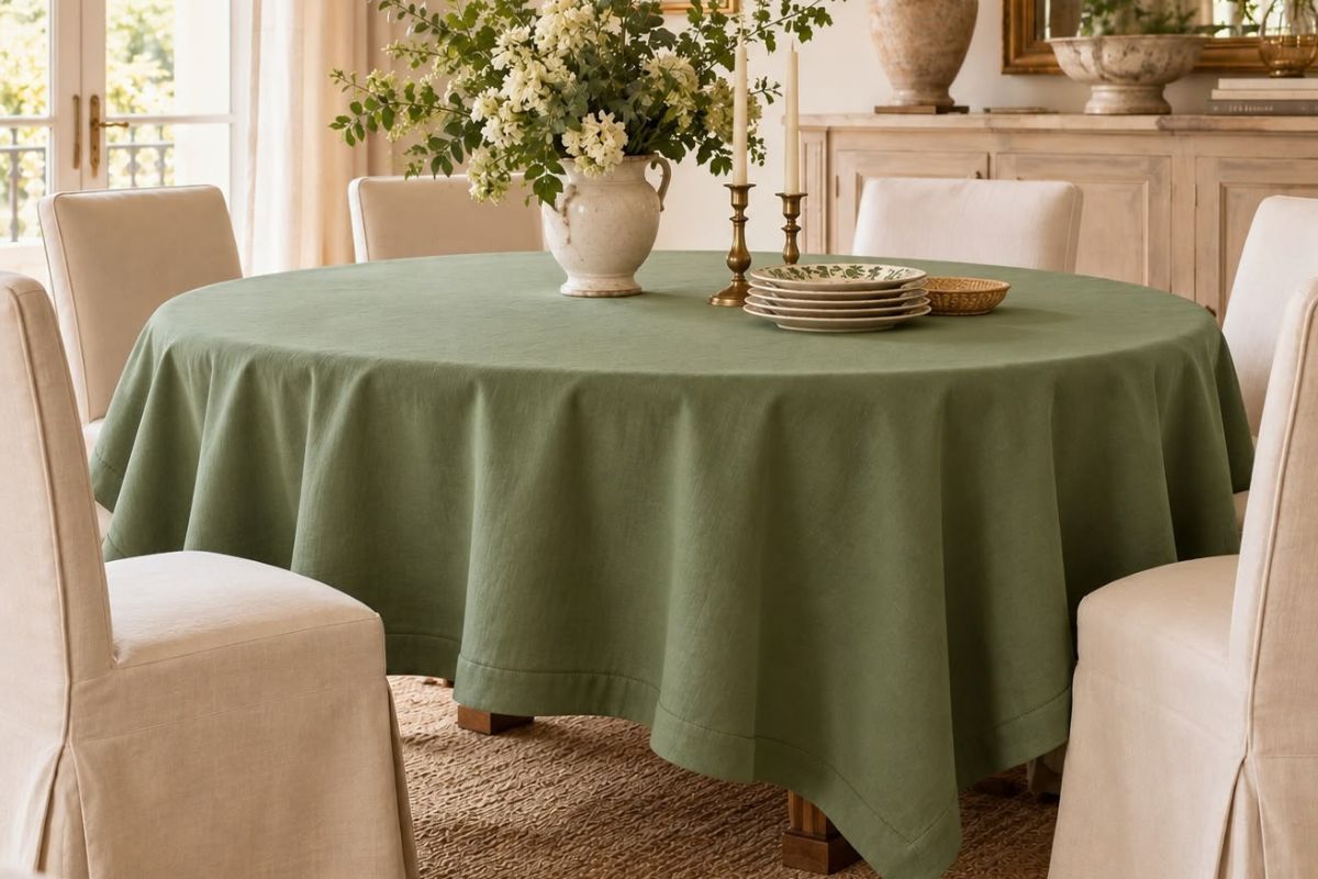 Mantel Algodón Verde 602