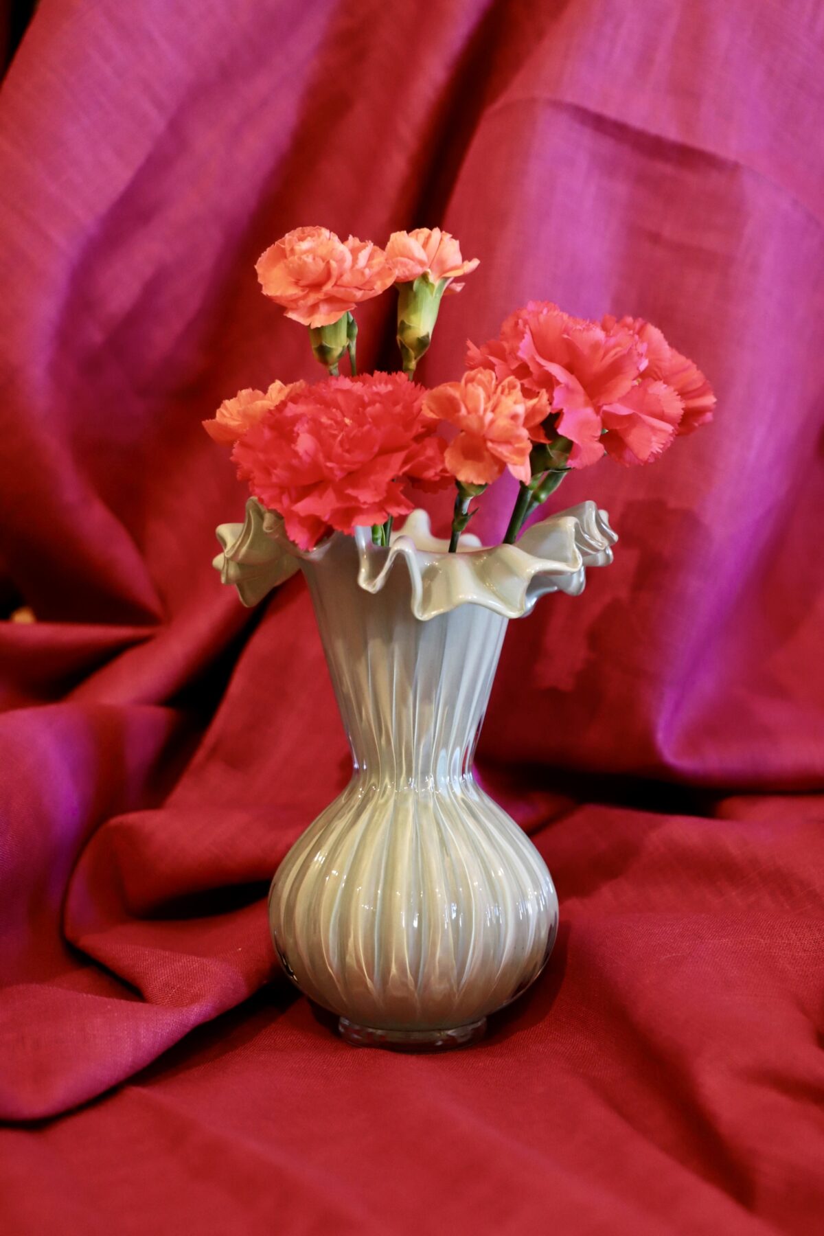 Jarrón verde inglés