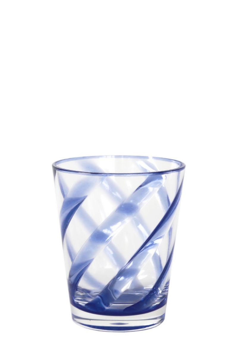 Vasos Metacrilato Azul Marino Brillo