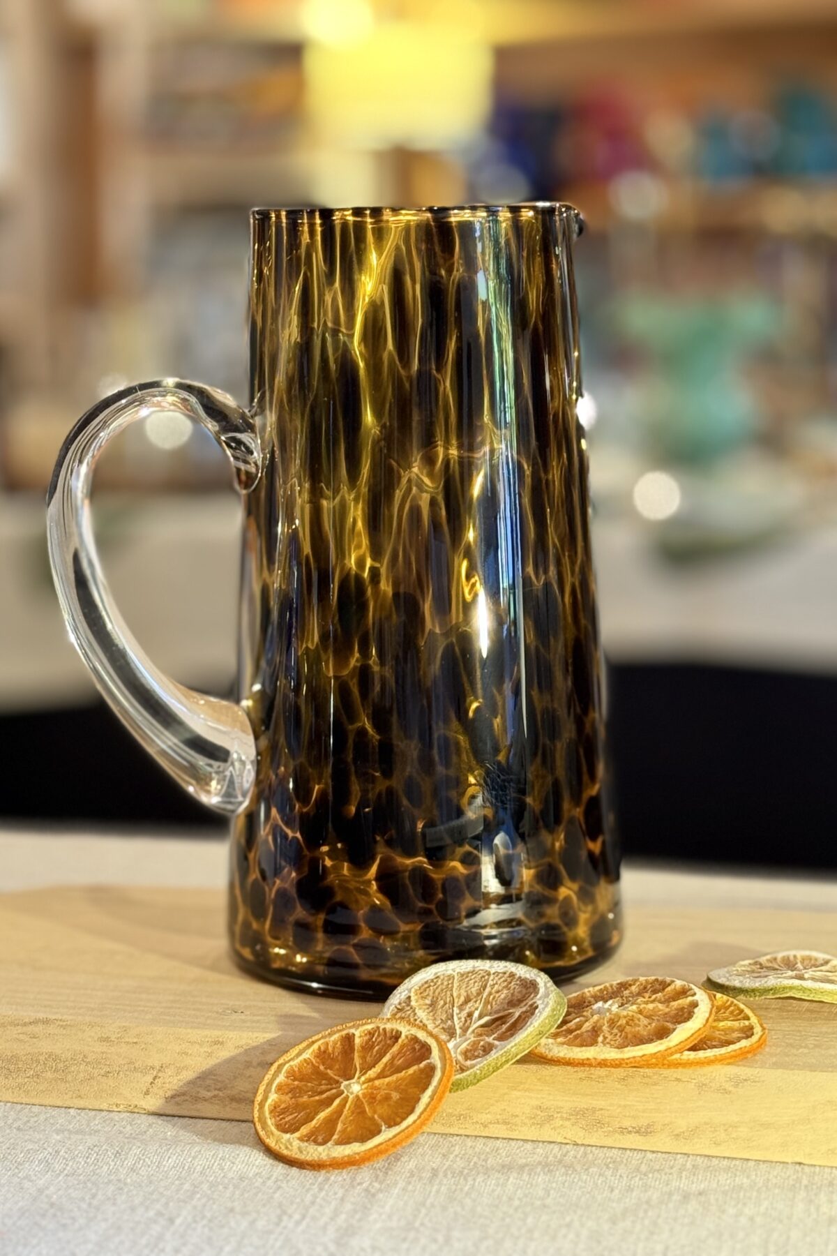 Jarra cristal animal print