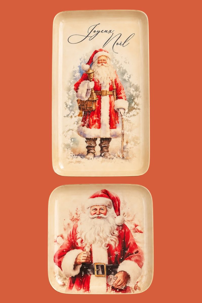 Set de bandejas Papá Noel